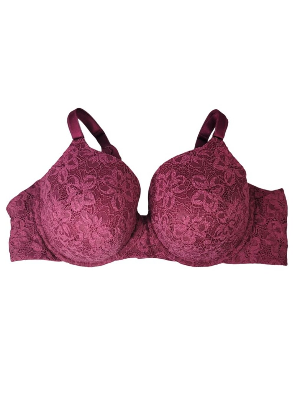 Torrid Curve 360 Back Smoothing Bra Purple 46C Underwire Adj Lace Ballet Back